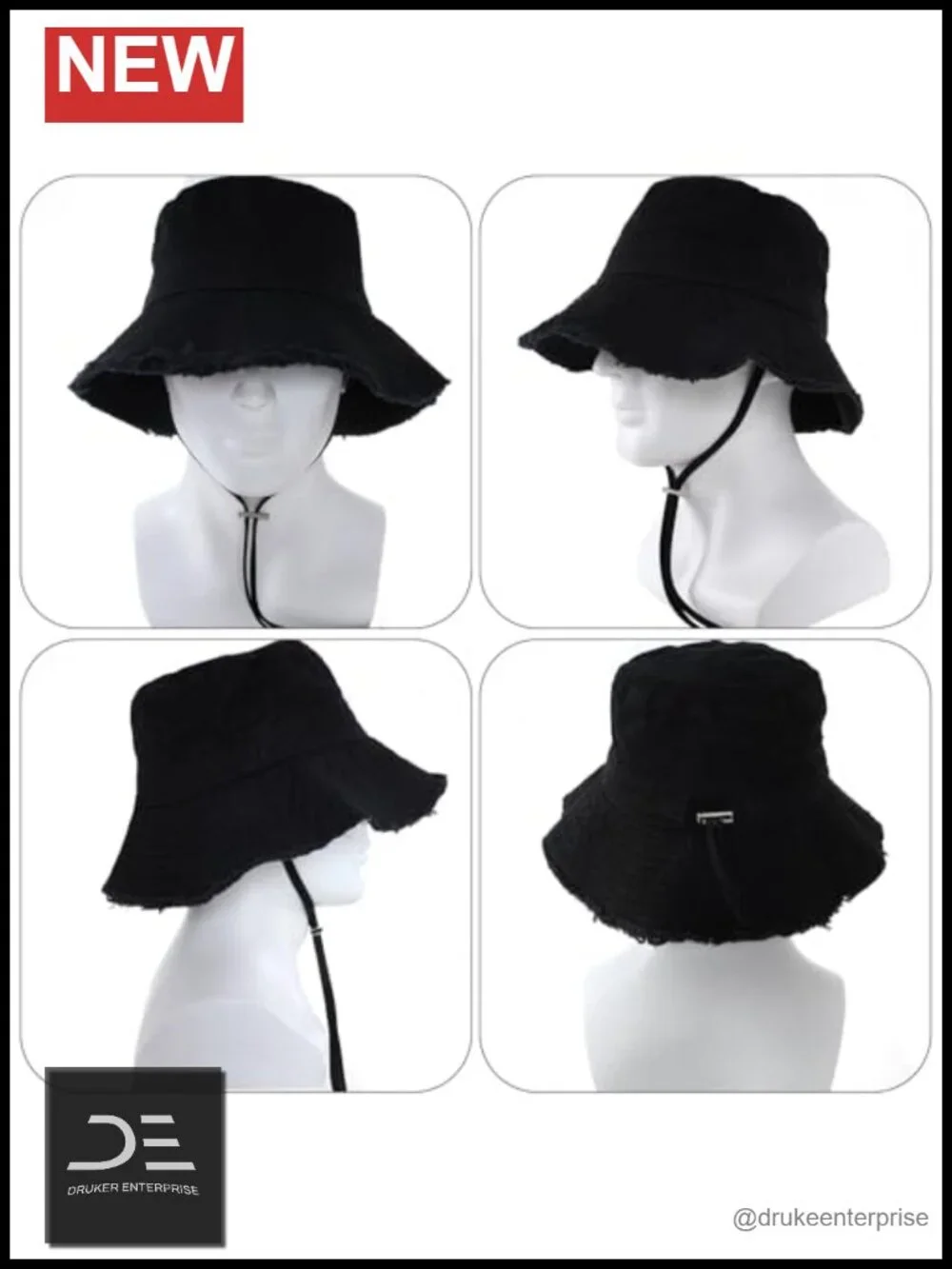 Wide Brim Bucket Hat for Women Summer Beach Sun Hat Unisex Foldable Cotton